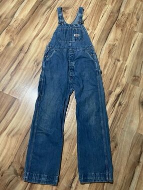 Vtg Big Mac Carpenter Denim Overalls Button Fly JCPenney Workwear 1970s 1980s